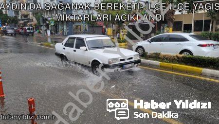 Aydın’da Sağanak Bereketi: İlçe İlçe Yağış Miktarları Açıklandı
