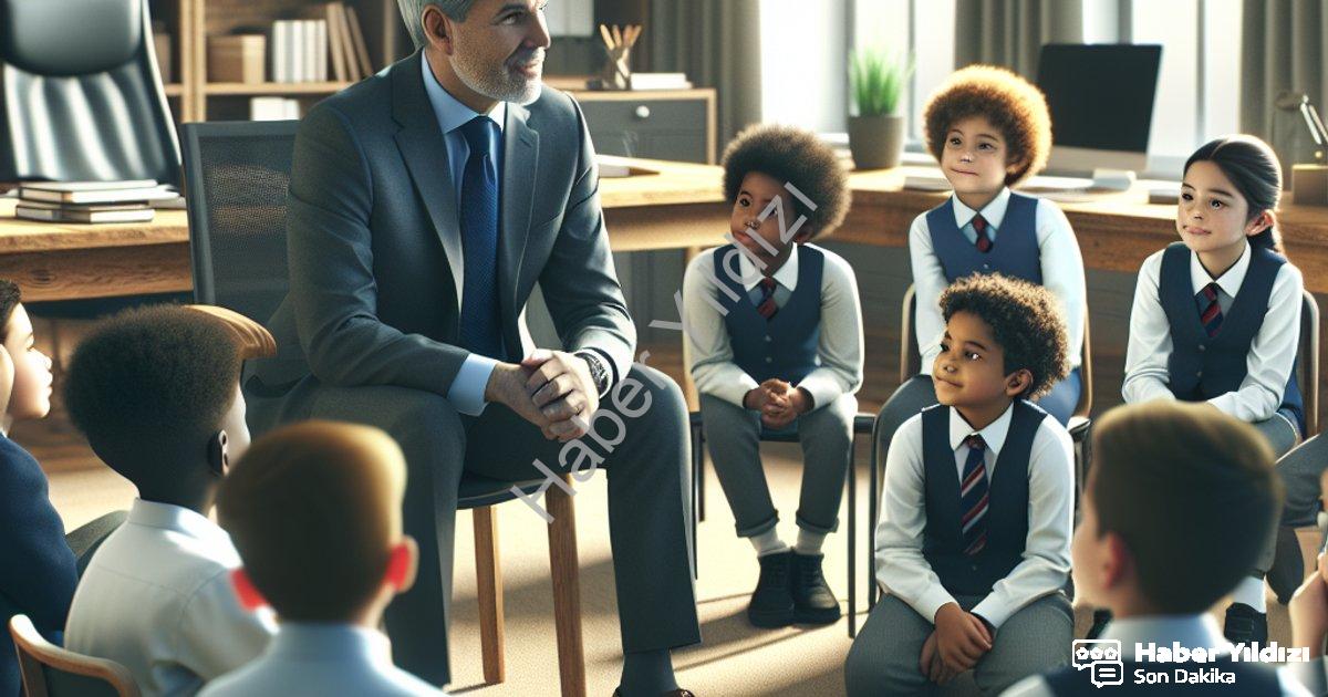 "Hisarcık Kaymakamı Erkan Atam Özel Öğrencileri Makamında Ağırladı" başlıklı haber için fotorealisti