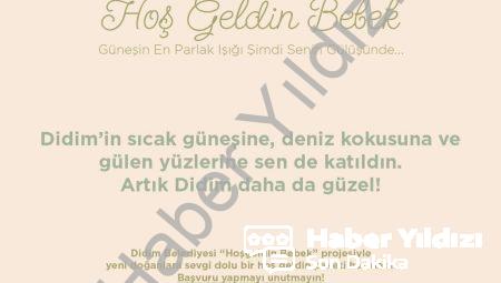 Didim Belediyesi’nden Ailelere Anlamlı Destek: Hoş Geldin Bebek Projesi