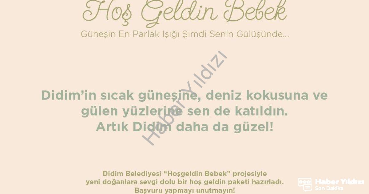 "Didim Belediyesi'nden Ailelere Anlamlı Destek: Hoş Geldin Bebek Projesi" başlıklı haber için fotore