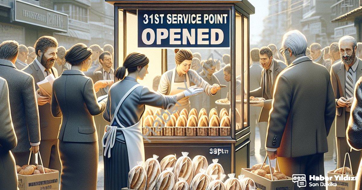 "Merkezefendi Halk Ekmek Ağı Genişliyor: 31. Hizmet Noktası Açıldı" başlıklı haber için fotorealisti