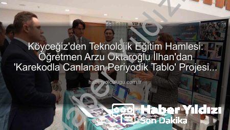 Köyceğizli Öğretmenden Teknolojiyle Bütünleşen Çığır Açan Projeye Ulusal Ödül!