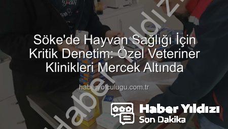 Söke’de Veteriner Kliniklerine Kapsamlı Denetim: Hayvan Sağlığı ve Halk Sağlığı İçin Önemli Adımlar