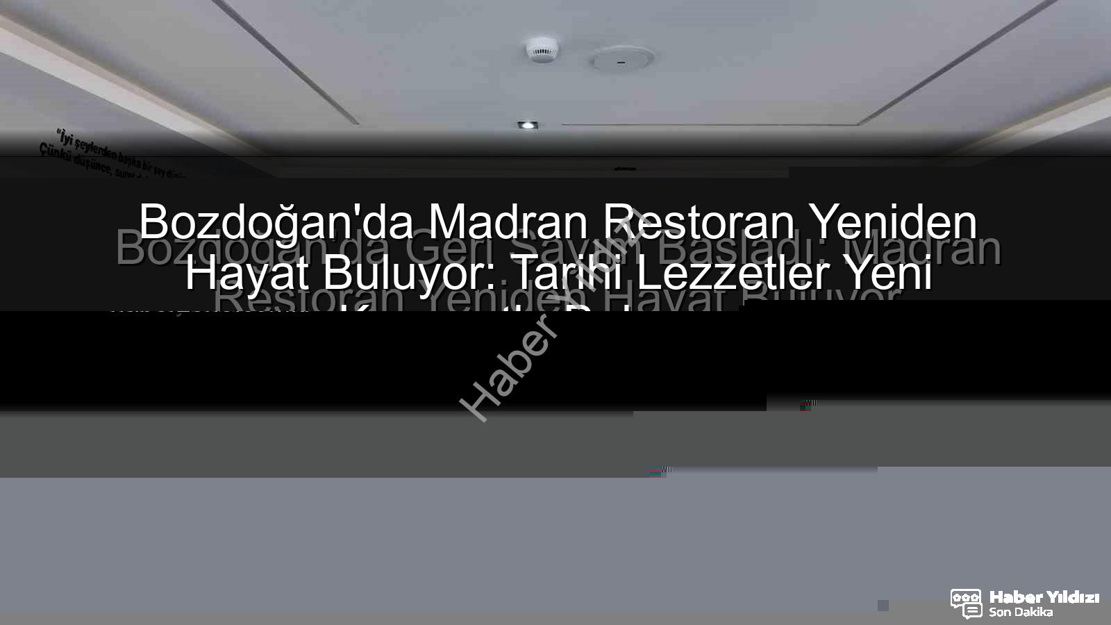Madran Restoran - Bozdoğan'da Madran Restoran Yeniden Hayat Buluyor: Tarihi Lezzetler Yeni Konseptle Buluşuyor
