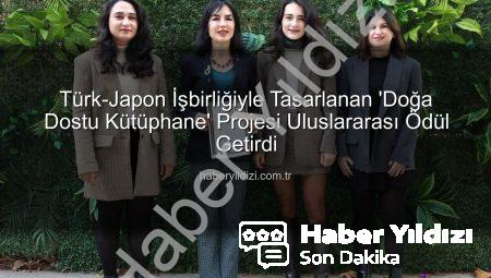 Türk-Japon İşbirliğiyle Tasarlanan ‘Doğa Dostu Kütüphane’ Projesi Uluslararası Ödül Getirdi