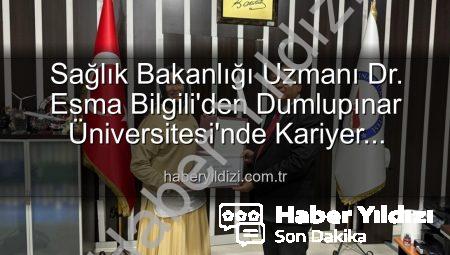 Sağlık Bakanlığı Uzmanı Dr. Esma Bilgili’den Dumlupınar Üniversitesi’nde Kariyer Söyleşisi: Başarının Sırları Paylaşıldı